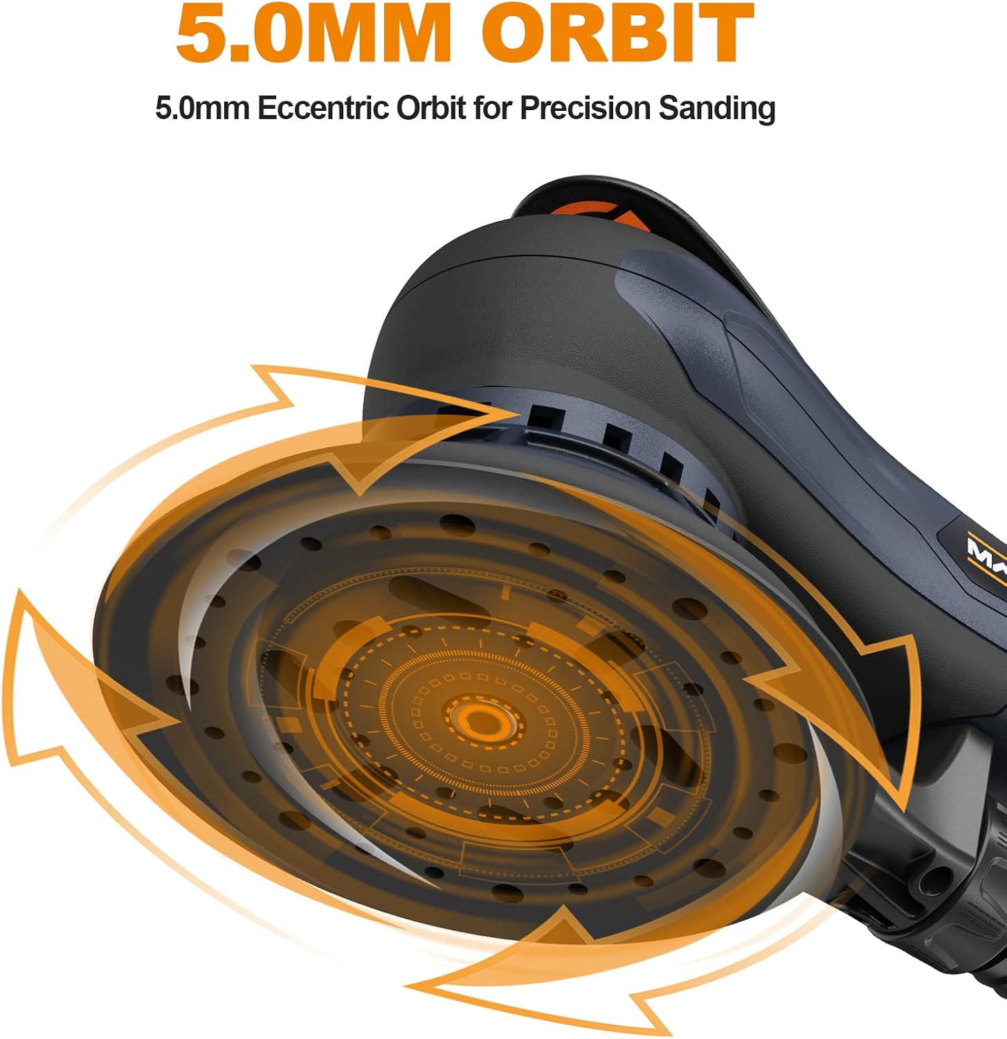 Thumbnail 2 de Ponceuse orbitale MAXXT MAXXT 5,0 mm brushless avec plateaux doubles 150/125 mm, moteur EC 350 W