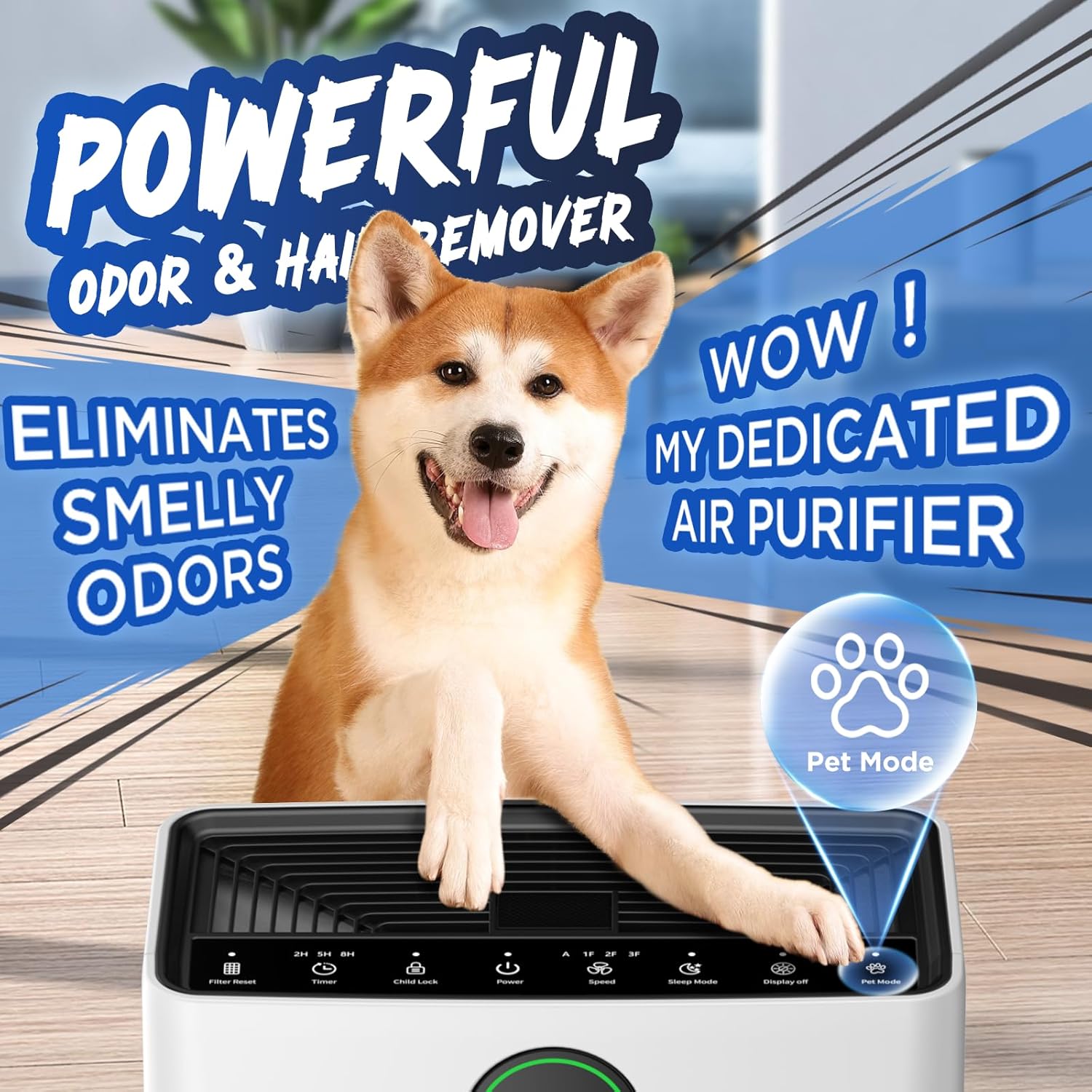 Detalle 2 de MOOKA Air Purifier for Pets 2200 sq ft 🏠