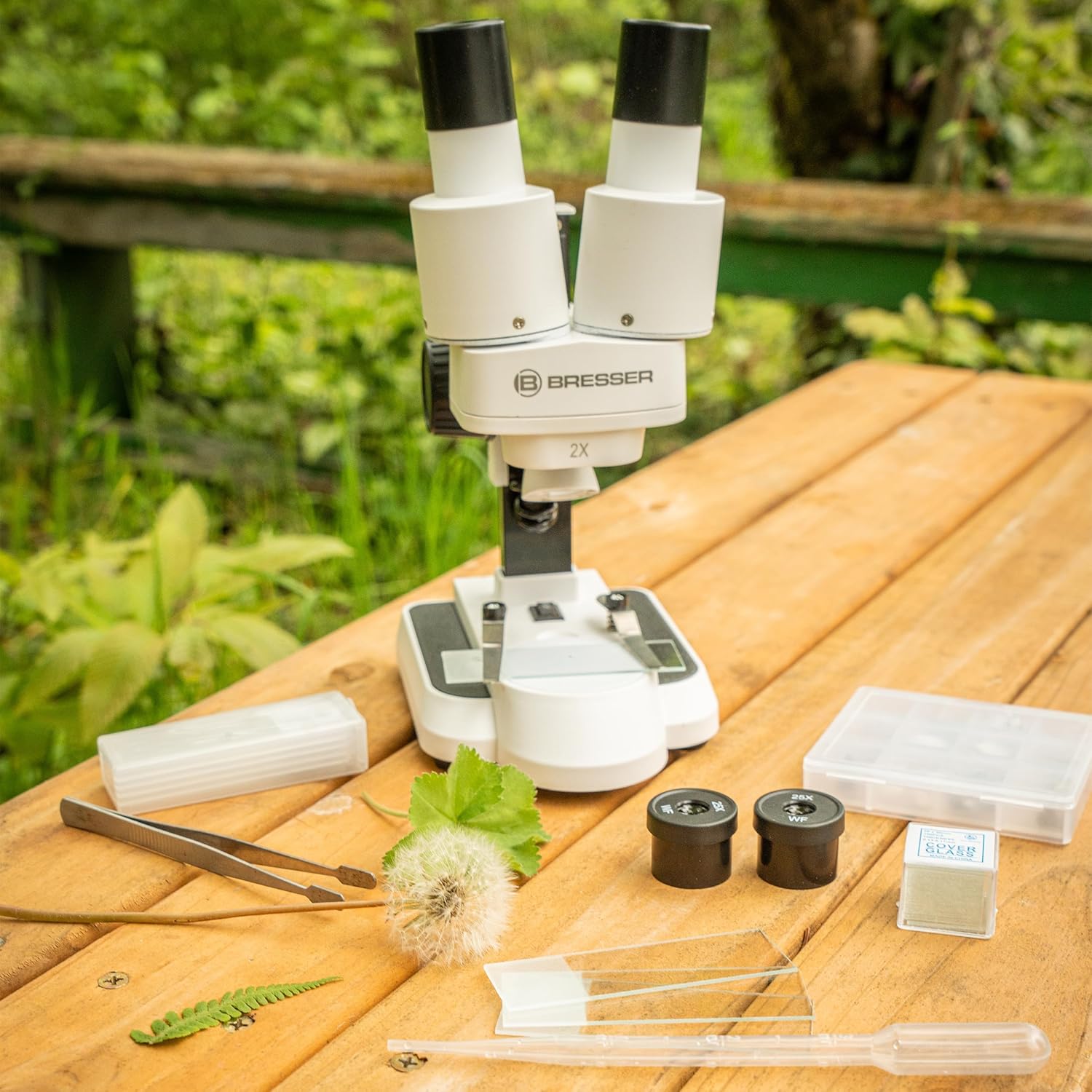 Thumbnail 1 de Bresser Microscopio Estéreo Junior 🥽 Blanco