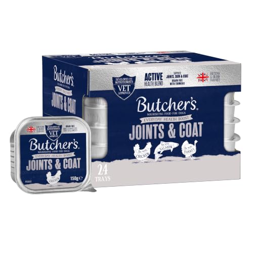 Detalle de Butcher's Complete Wet Tray Adult Dog Food Joint & Coat Pack 24x150g