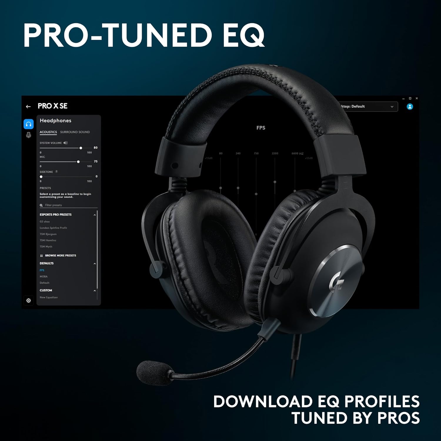 Thumbnail 6 de Logitech G Pro X SE Wired gaming headset 50 mm