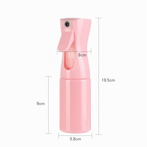 Detalle 2 de Uervoton Sprühflasche für Haare, 210 ml, Wasserzerstäuber, Rosa – Präzises Stylinghilfe mit 360° Sprühen