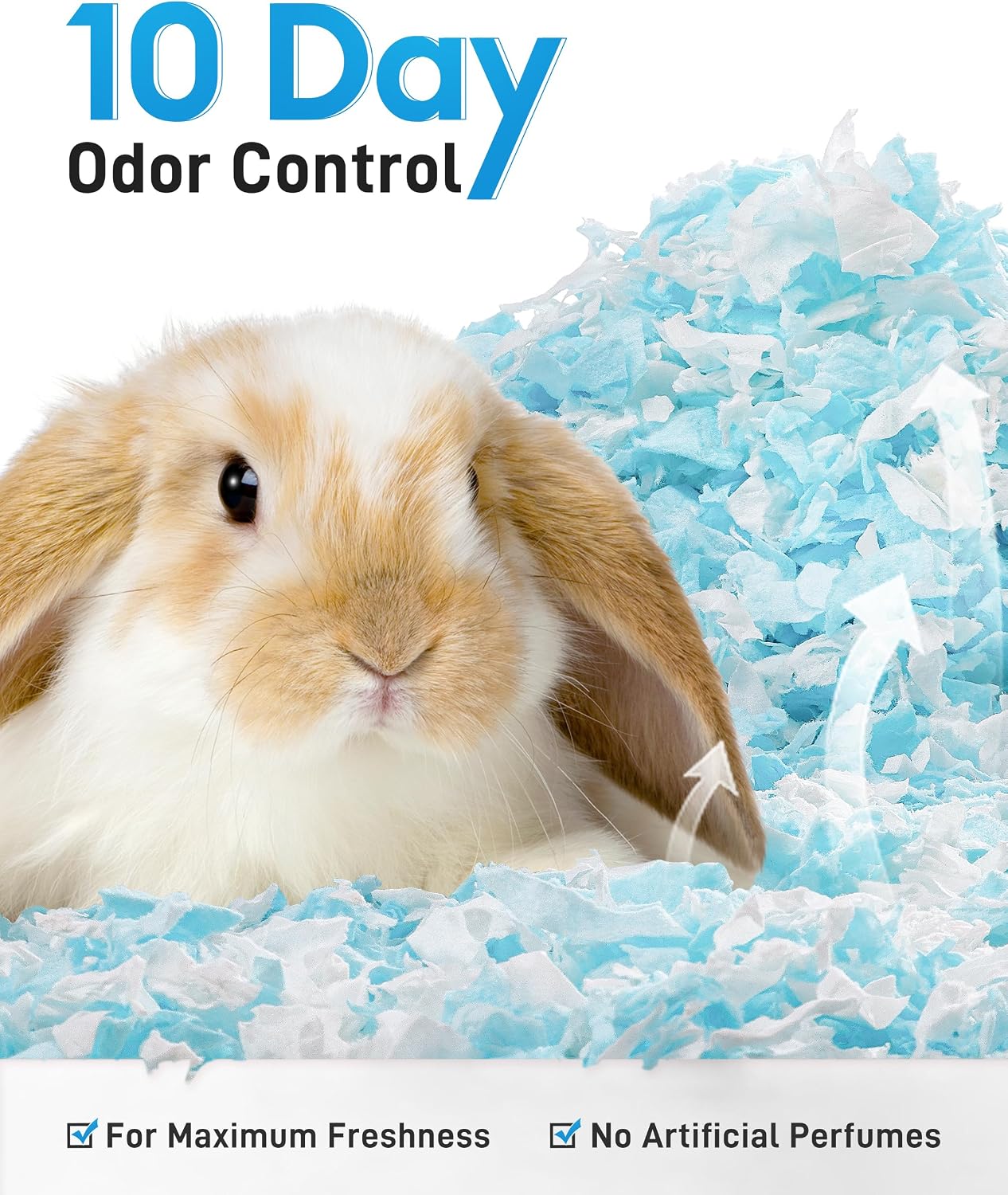 Detalle de BUCATSTATE 101L Hamster Bedding: 99% Dust-Free, Odour-Controlled Paper Bedding for Small Pets
