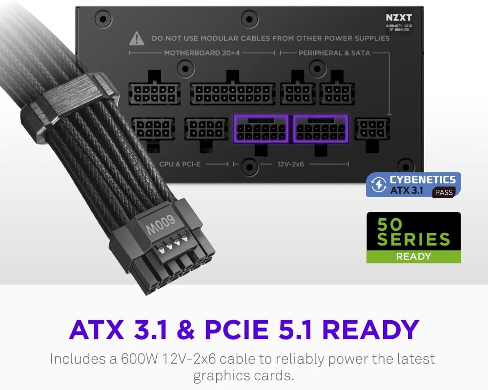 Detalle 2 de NZXT C850 SFX Gold – 850W Tiny Power, Big Performance