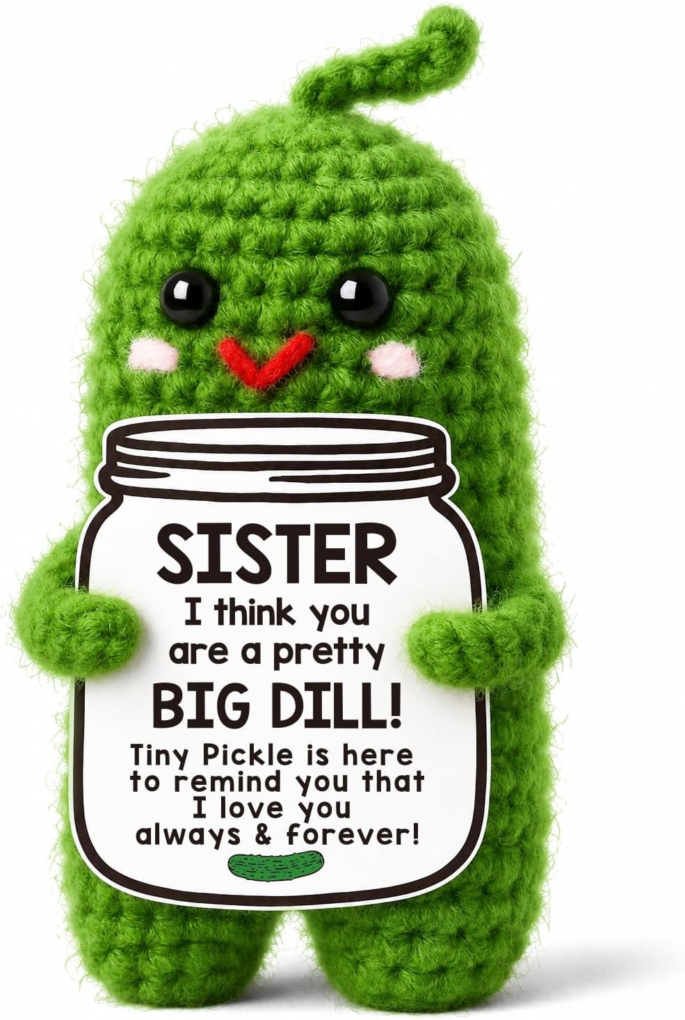 Detalle de Crochet Pickle Sister Gift