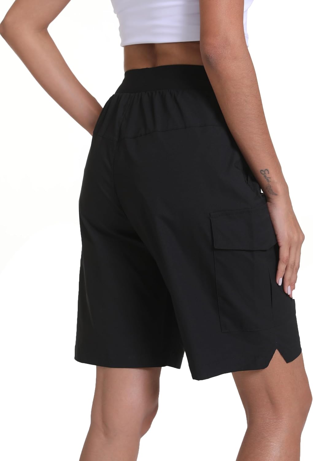 Detalle de zsenoxaxi Women's Hiking Cargo Shorts: Lightweight, Quick-Dry, and Ready for Outdoor Adventures