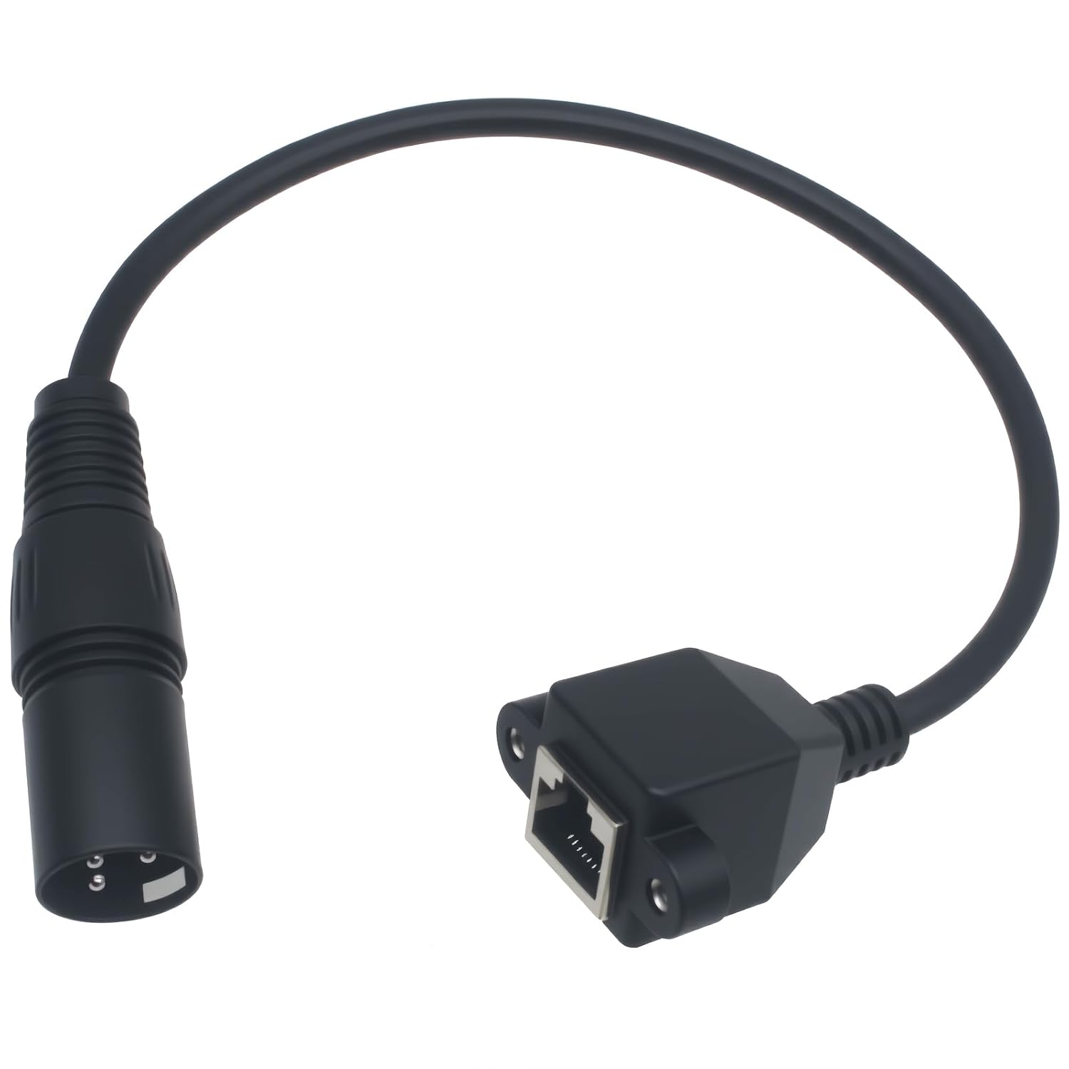 Detalle de SYCZIOHU RJ45-ADAPTER-CABLE-B-2 XLR-to-RJ45 DMX Adapter Cables, 2-Pack