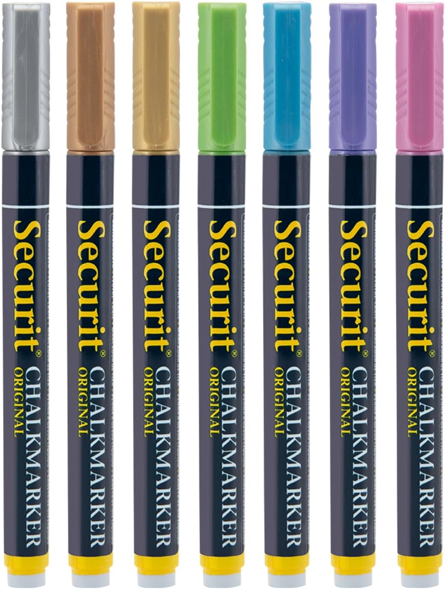 SECURIT Set 7 pennarelli gesso liquido 1-2mm 🎨