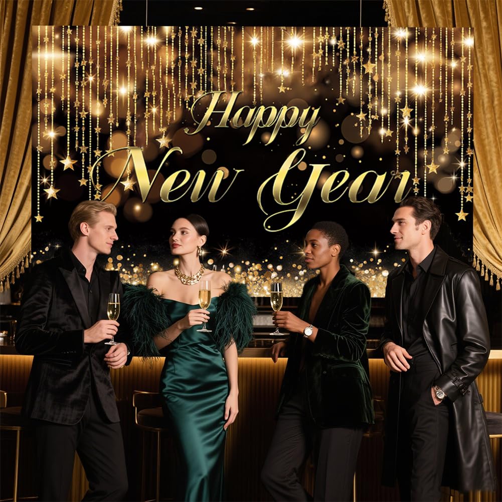 Detalle de CRAFTYMELODY New Year banner, polyester