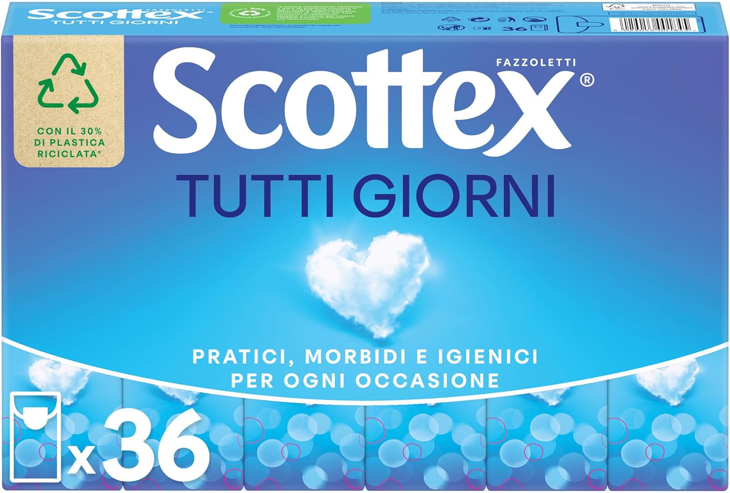 Thumbnail 6 de Scottex Tutti i Giorni Fazzoletti di carta - 80 pezzi, FSC, prodotto in Italia