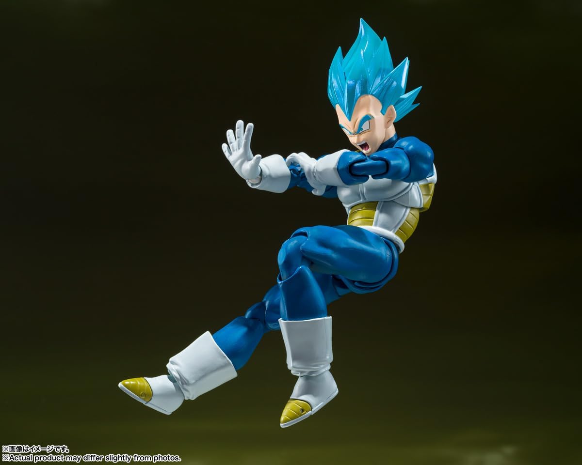 Thumbnail 6 de S.H. Figuarts Dragon Ball Super Super Saiyan God Super Saiyan Vegeta (azione figure, ~135 mm) in PVC e ABS