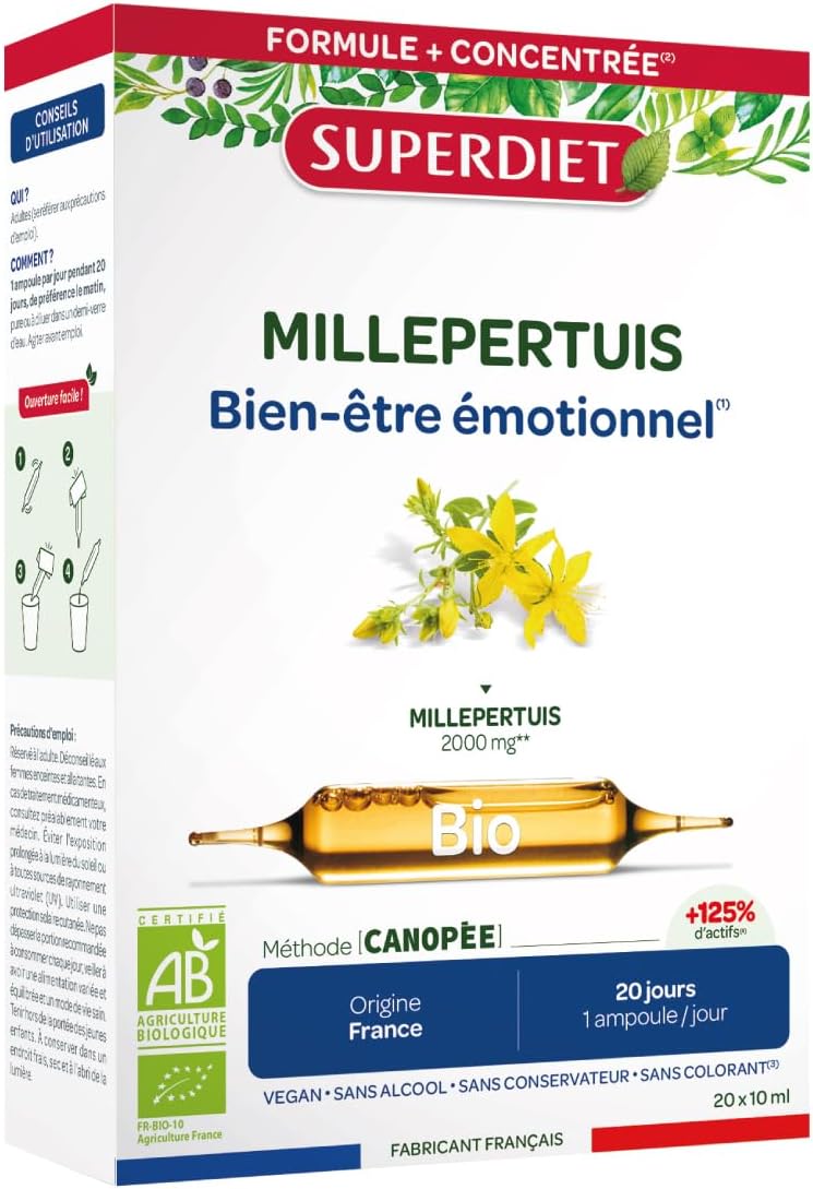 Detalle de Super Diet Millepertuis BIO 20x15 ml