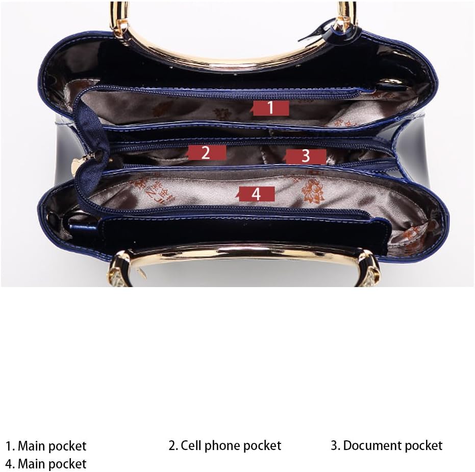 Thumbnail 4 de DEERWORD Donna Borse a Mano Borsa a Spalla Elegant… 5376: design femminile e antifurto in PU