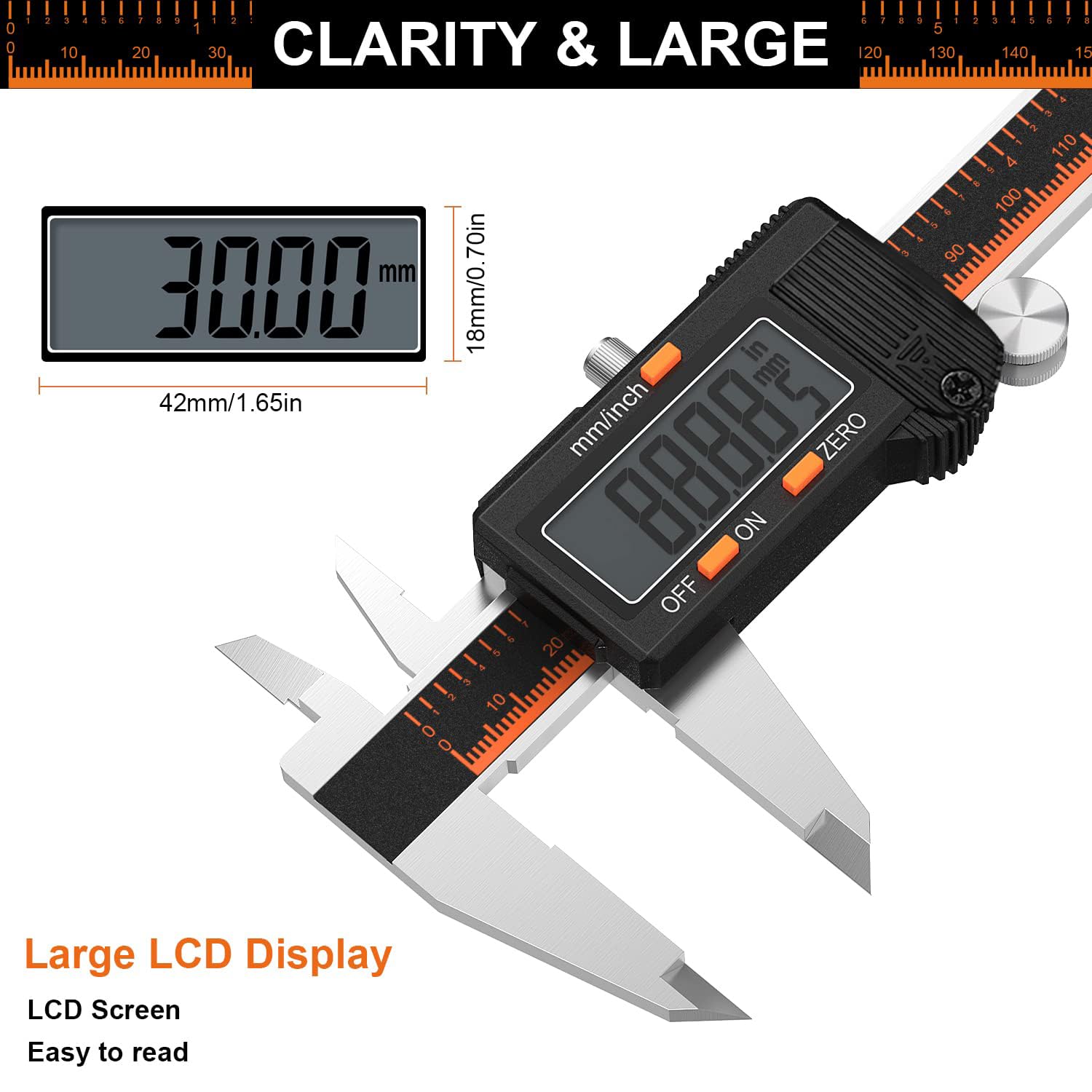 Detalle de HARDELL digital caliper, 6-inch