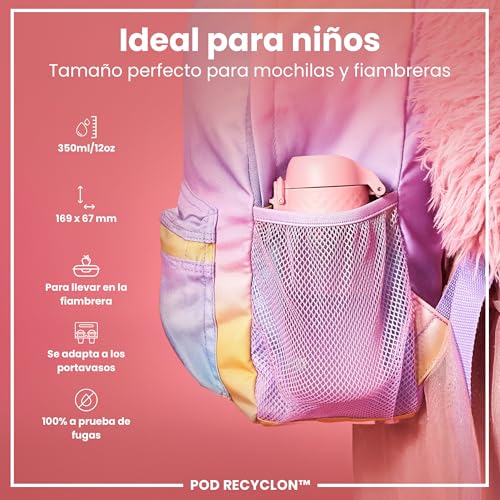 Detalle de ion8 Botella de Agua 350 ml para niños 🚰