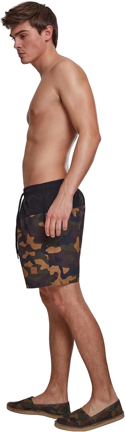 Detalle 2 de Urban Classics Herren Block Short de bain