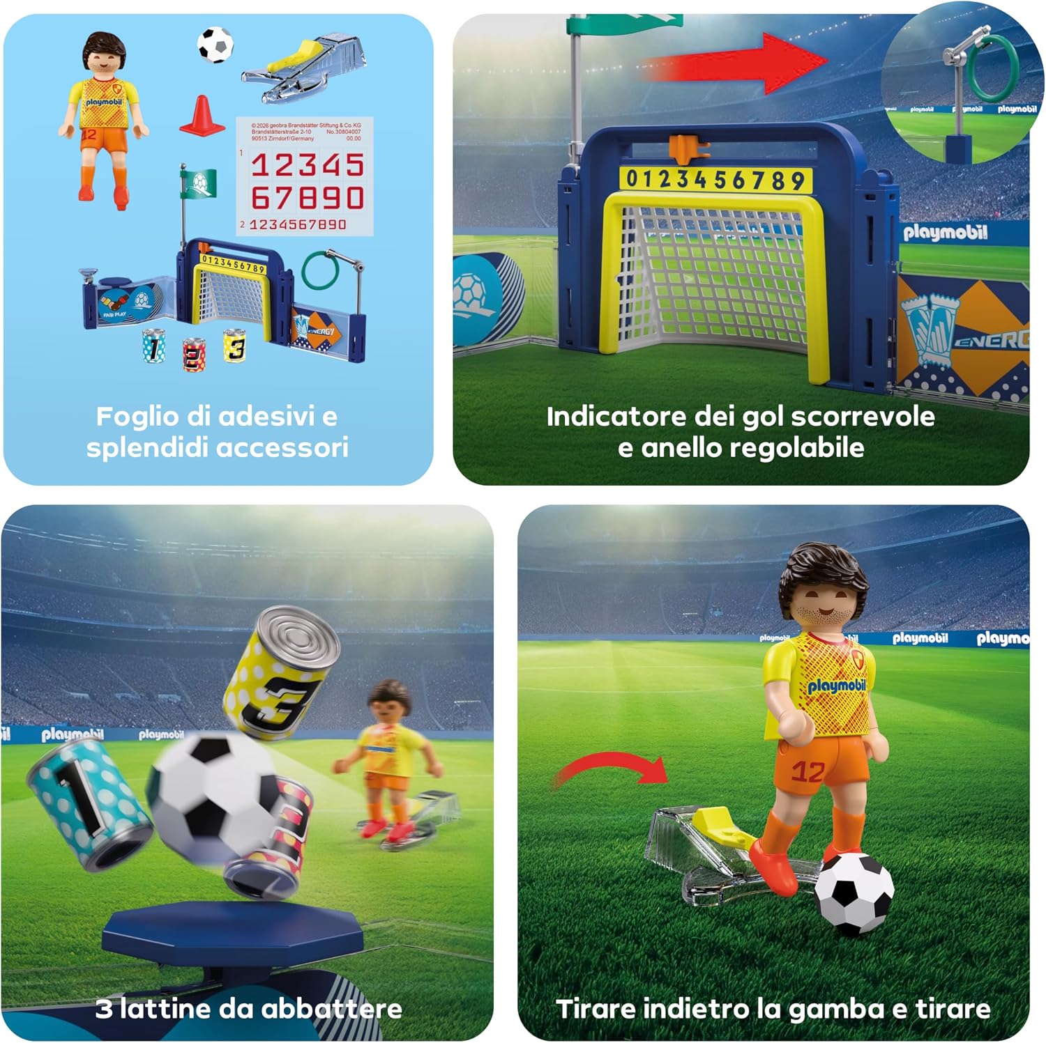 Detalle de PLAYMOBIL My Life Stazione di allenamento per calcio 72057