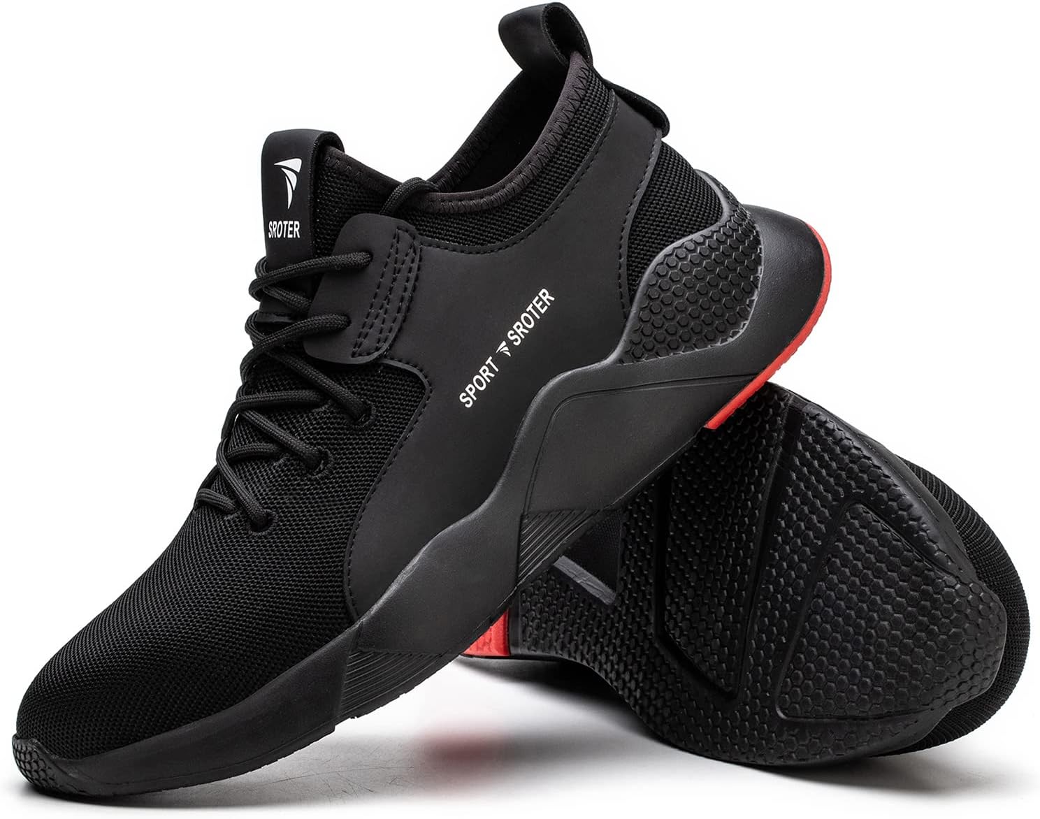 Thumbnail 6 de Black Safety Shoes Mens Safety Trainers with Steel Toe Cap and Kevlar Midsole