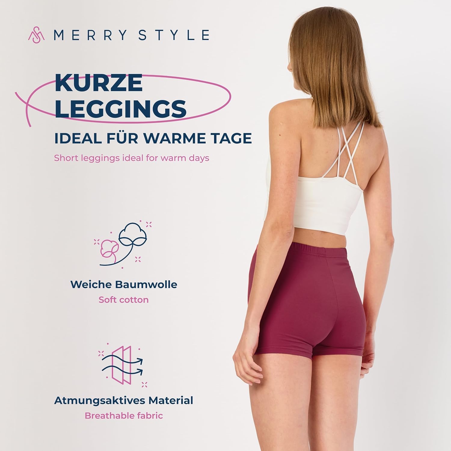 Thumbnail 2 de Merry Style MS10-392 damesonderbroek als katoenen fietsbroek, 94% katoen