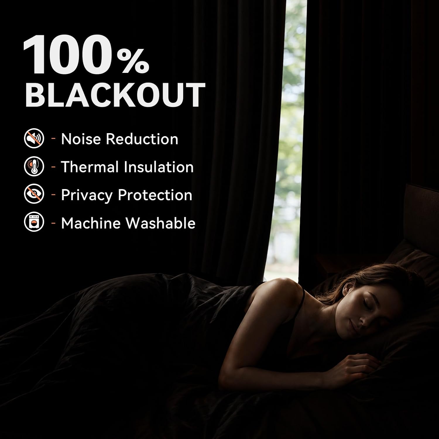 Detalle de Blackout Curtains 63-Inch Length