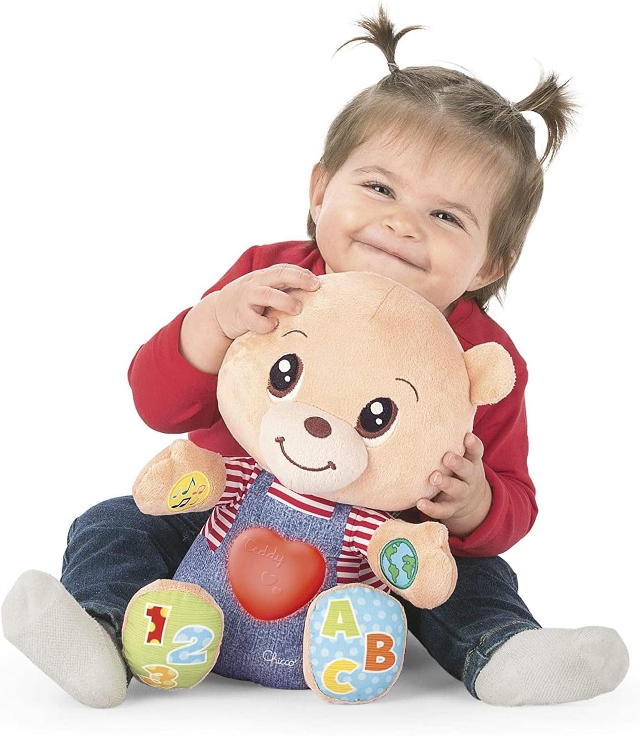 Detalle de Chicco Teddy Orso Peluche Interattivo: educazione, emozioni e numero-per-letture per bimbi 6 mesi–5 anni