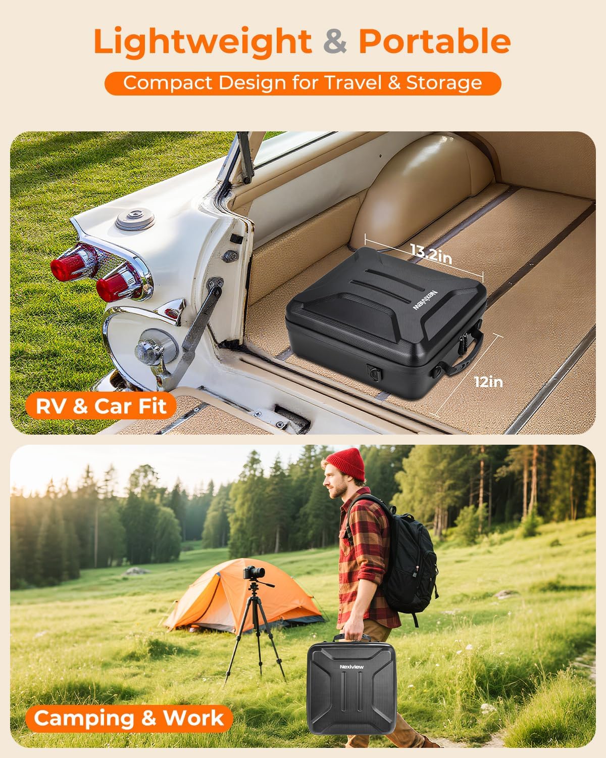 Thumbnail 6 de Nexiview Starlink Mini Case: 3-in-1 Carry, Shock-Absorbing Protection, Waterproof Travel Case