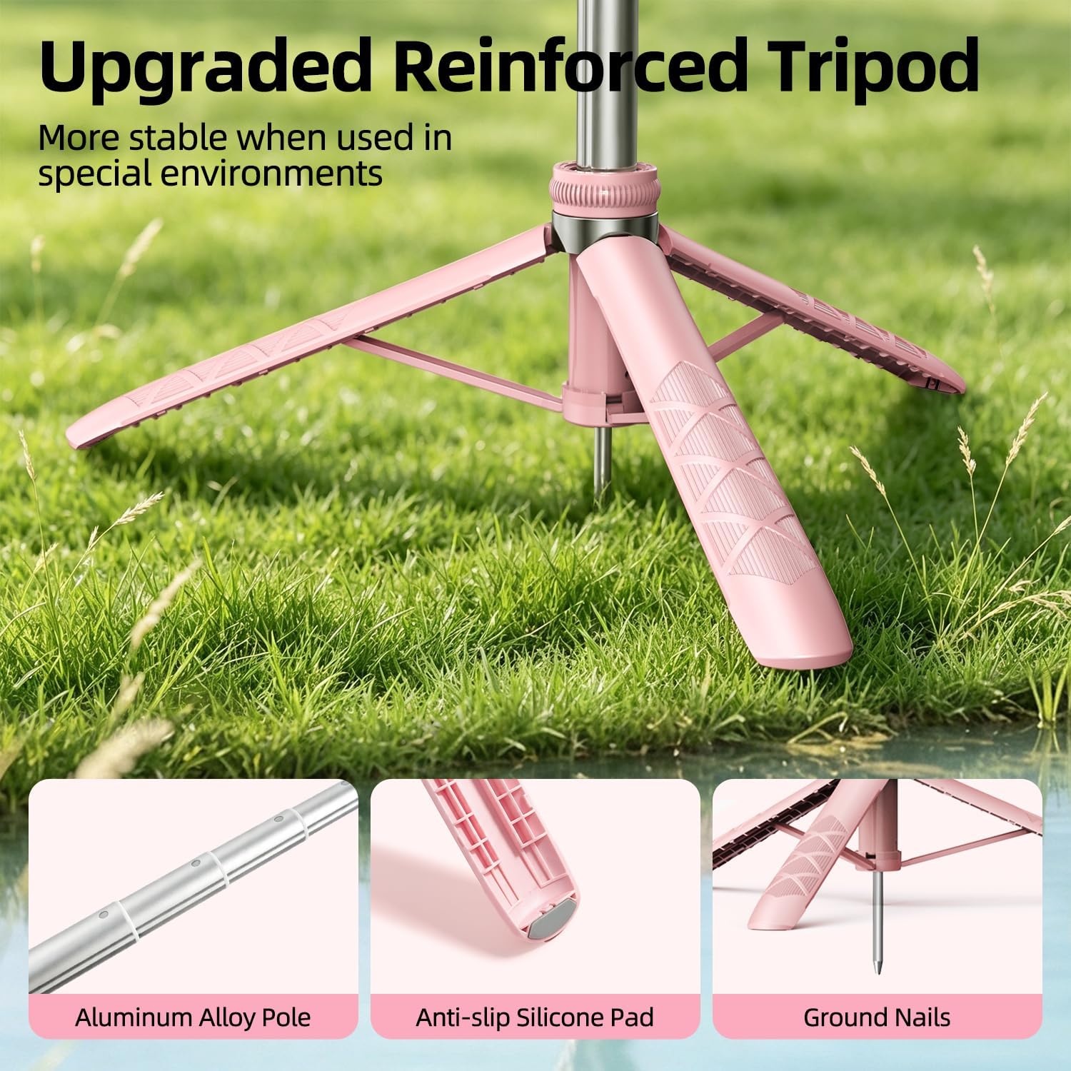 Thumbnail 6 de yAyusi C20 Pink Vlogging Kit with 71" Face-Tracking Tripod, Lights & Mic