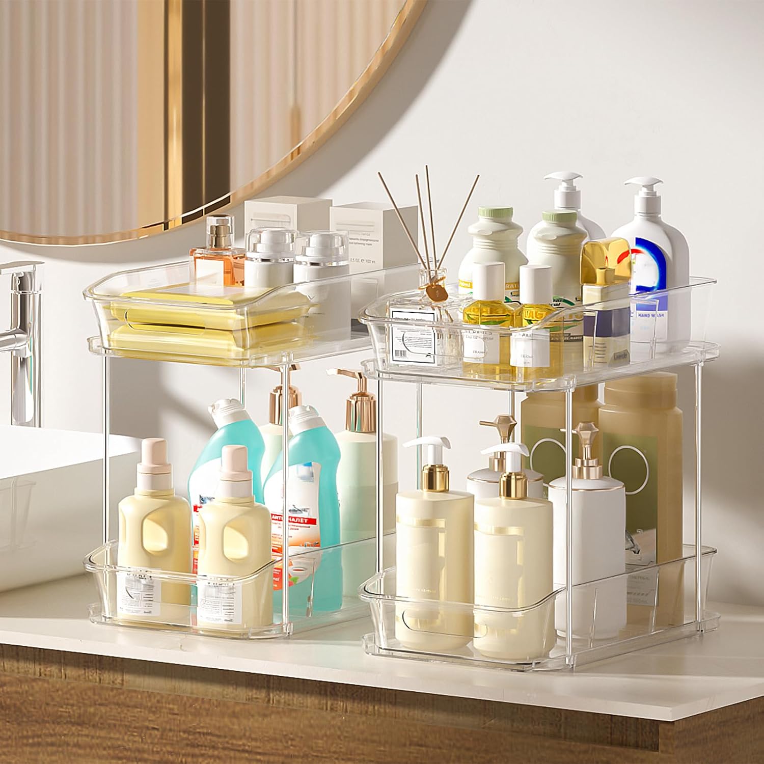 Thumbnail 5 de Delamu 2-Tier Under Sink Organizers, 2-Pack ⚙
