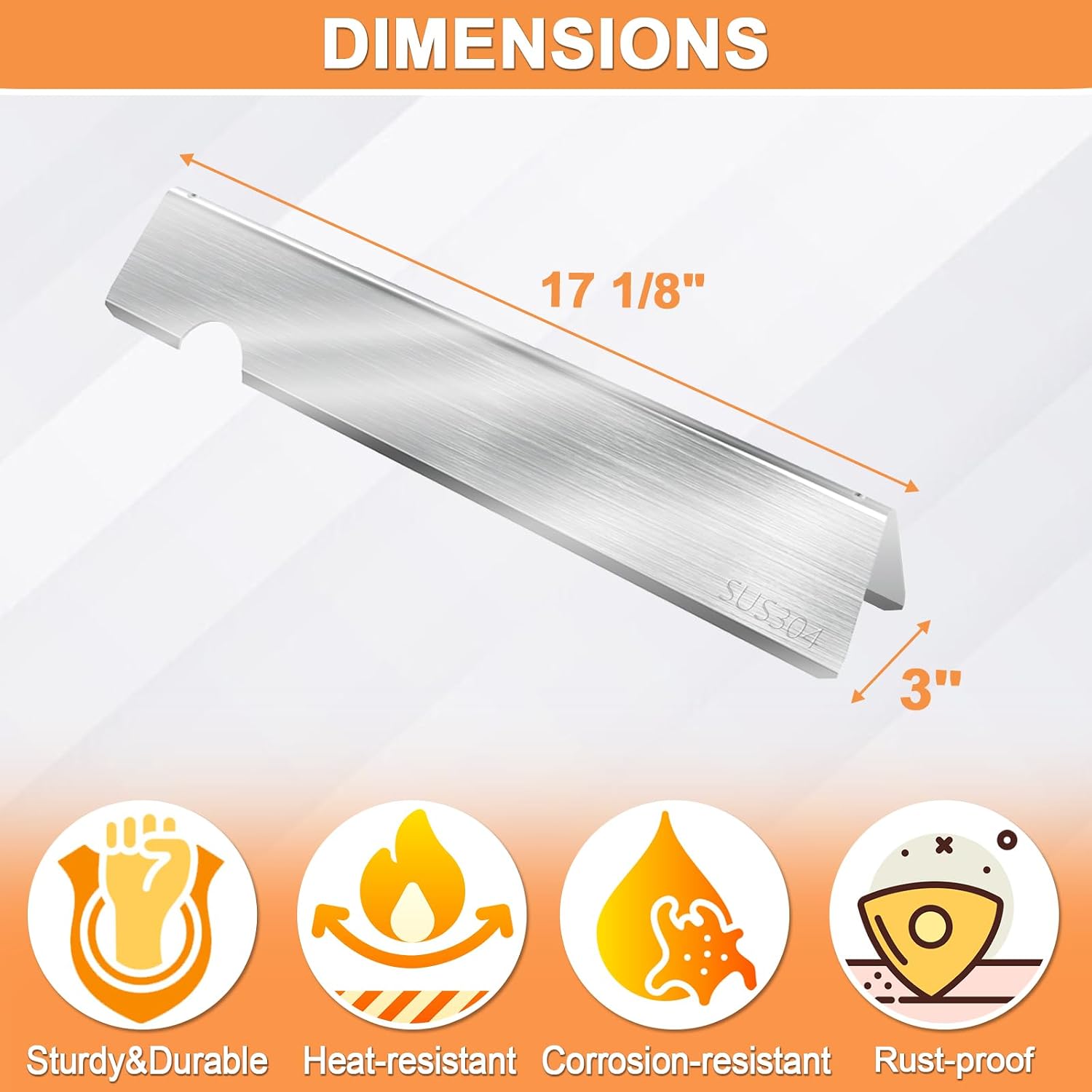 Thumbnail 3 de 66032 Flavorizer Bars, 304 stainless steel