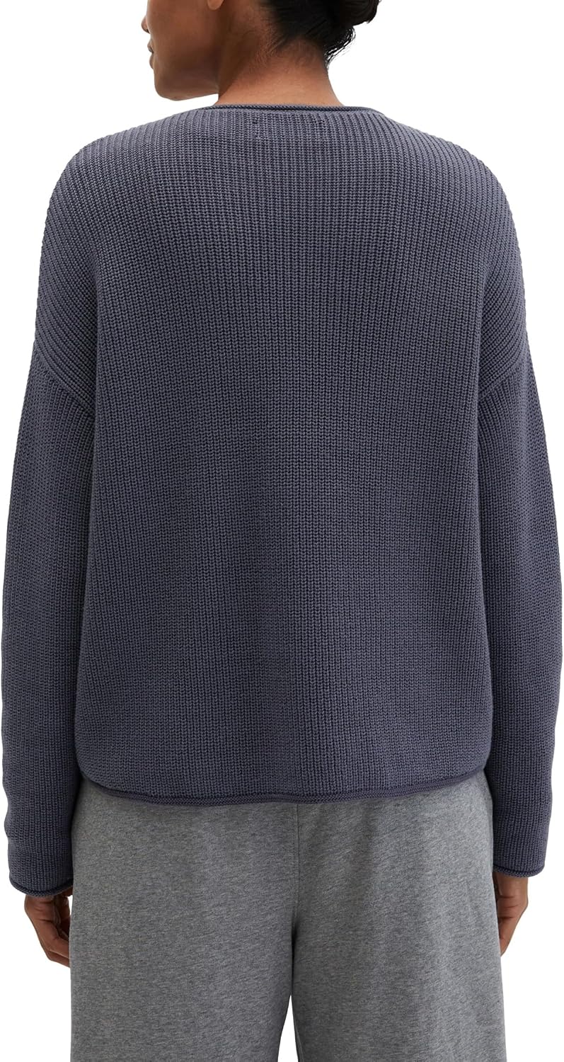 Detalle de Marc O'Polo Damen Pullover 602605960171 – klassischer Alltagspulli