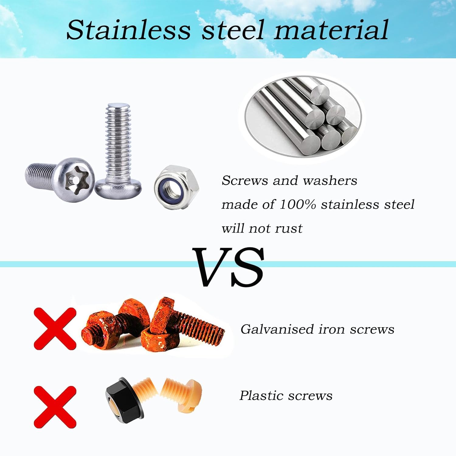 Thumbnail 2 de BSDYCL anti theft number plate screws M6