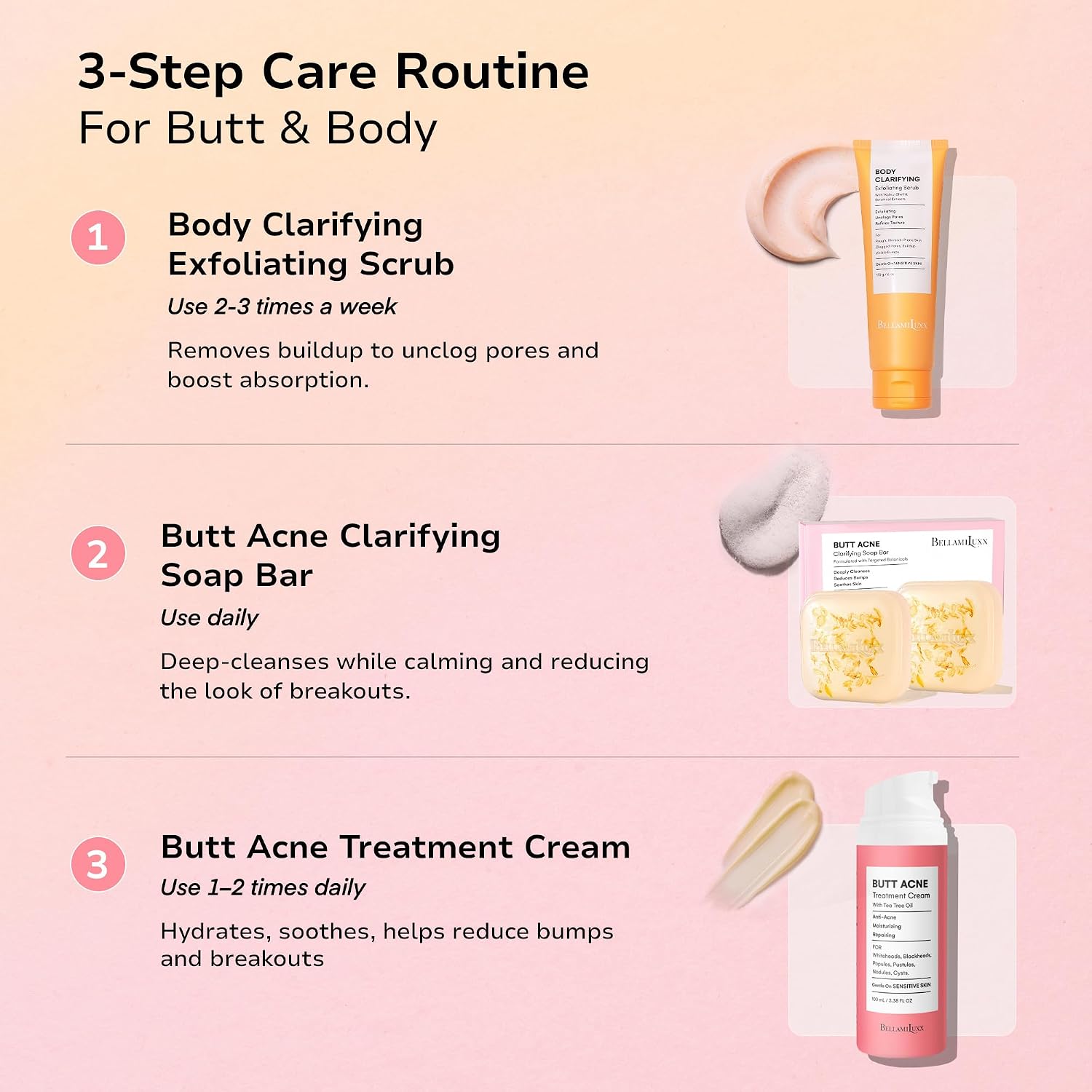Detalle 1 de BellamiLuxx Butt Acne Clearing Cream