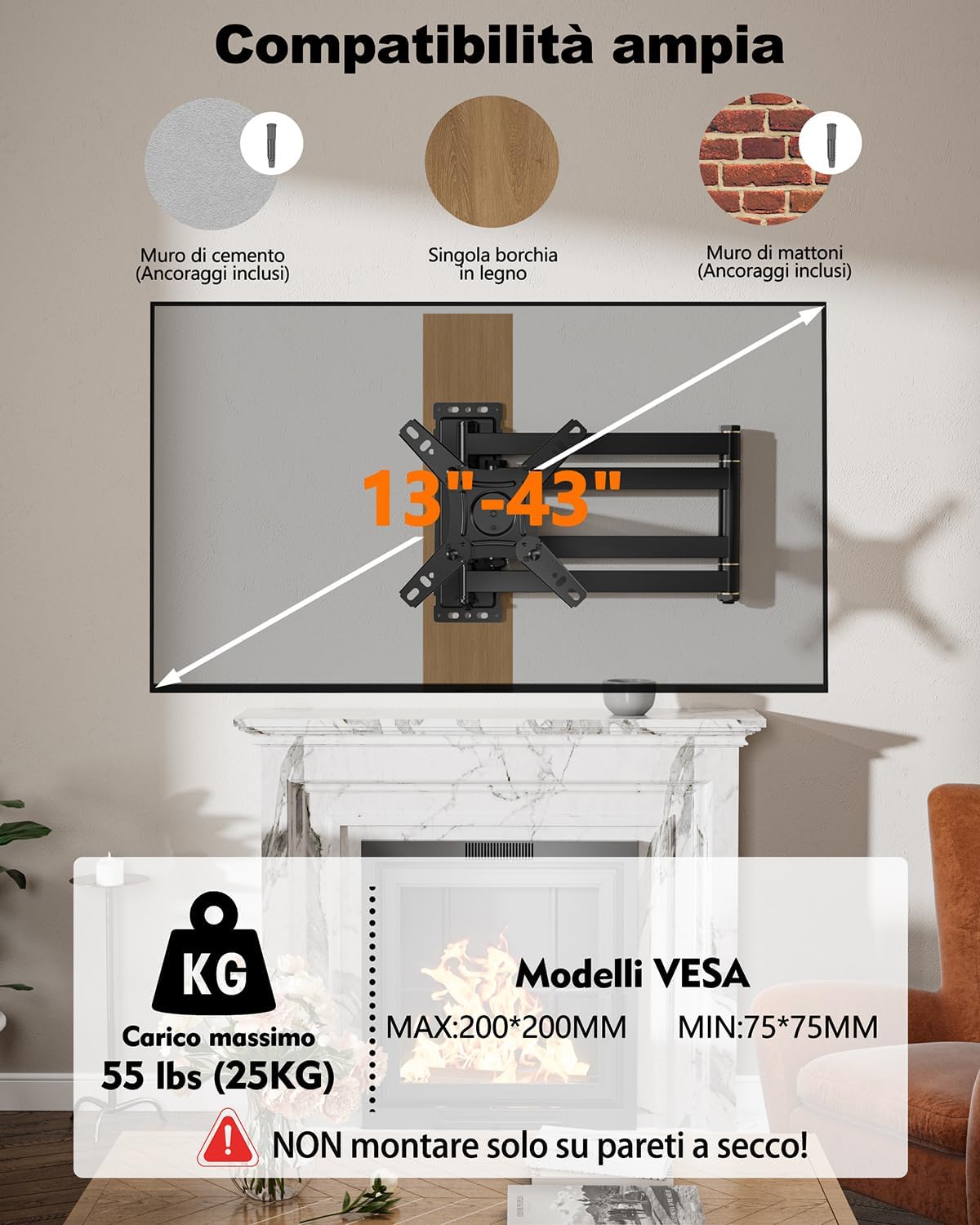Detalle de WHYFONE Supporto TV 1036 mm
