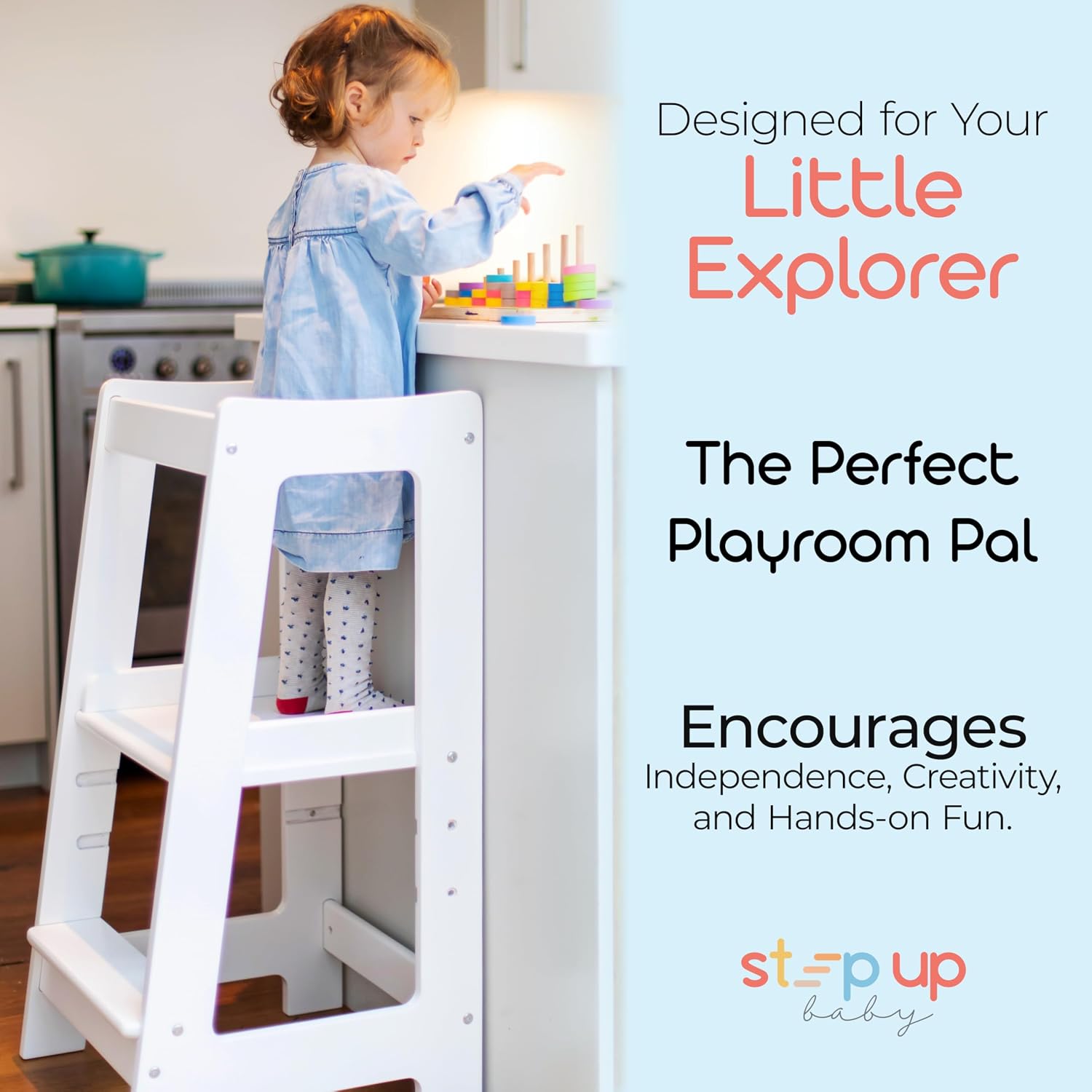 Thumbnail 4 de Stepup Baby Toddler Tower adjustable for 18 months