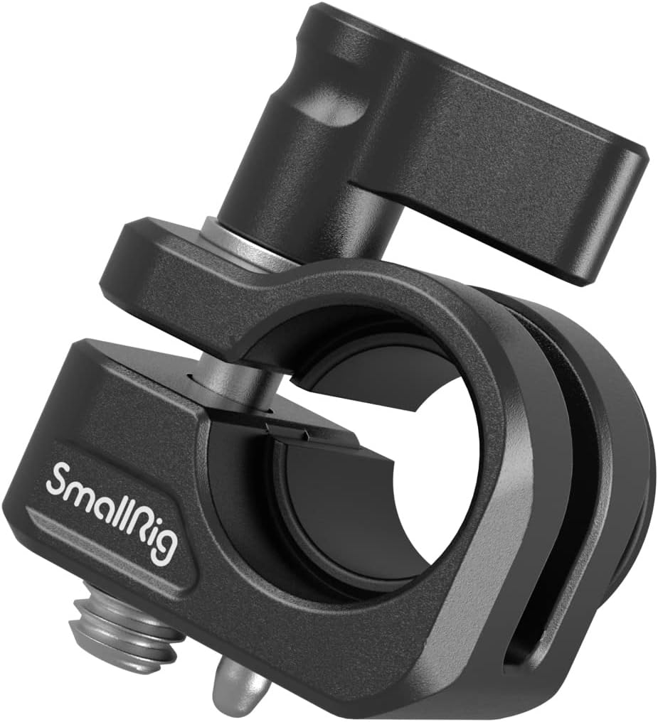 Detalle de SMALLRIG 3598 staafklem voor camerakooi, 12/15 mm met adapter