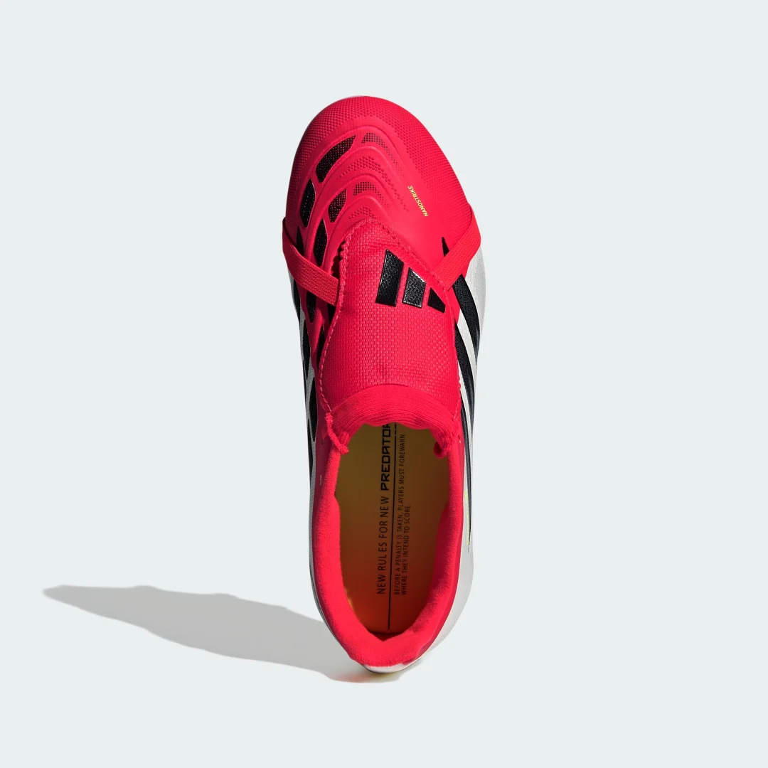 Thumbnail 2 de Adidas Predator League: bota de fútbol para césped natural húmedo (lengüeta) en rojo