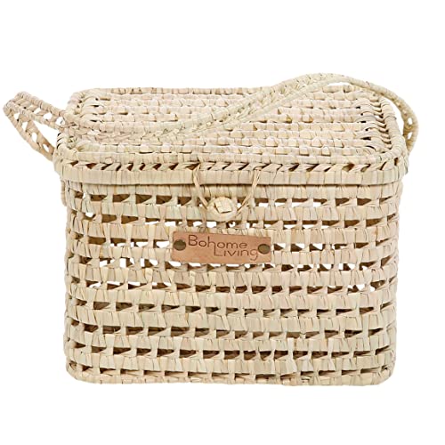 Detalle 2 de Bohome Living malle de rangement en osier tressé 30 cm