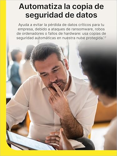 Detalle de Norton Small Business Premium para 10 dispositivos (12 meses, renovación automática) – Seguridad del dispositivo y copia en la nube