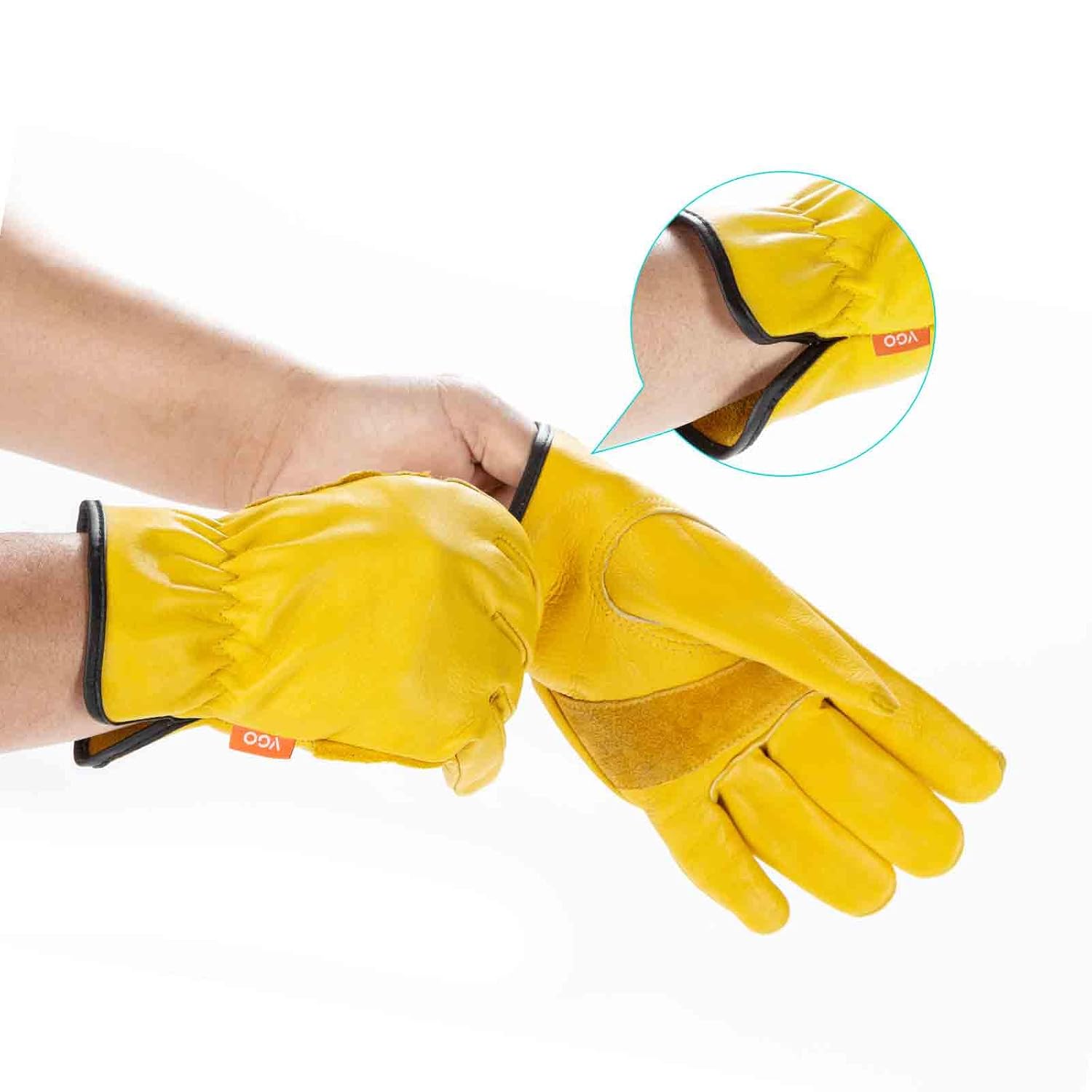 Thumbnail 5 de Vgo Gardening Gloves: Thornproof Cowhide Large, 3 Pairs