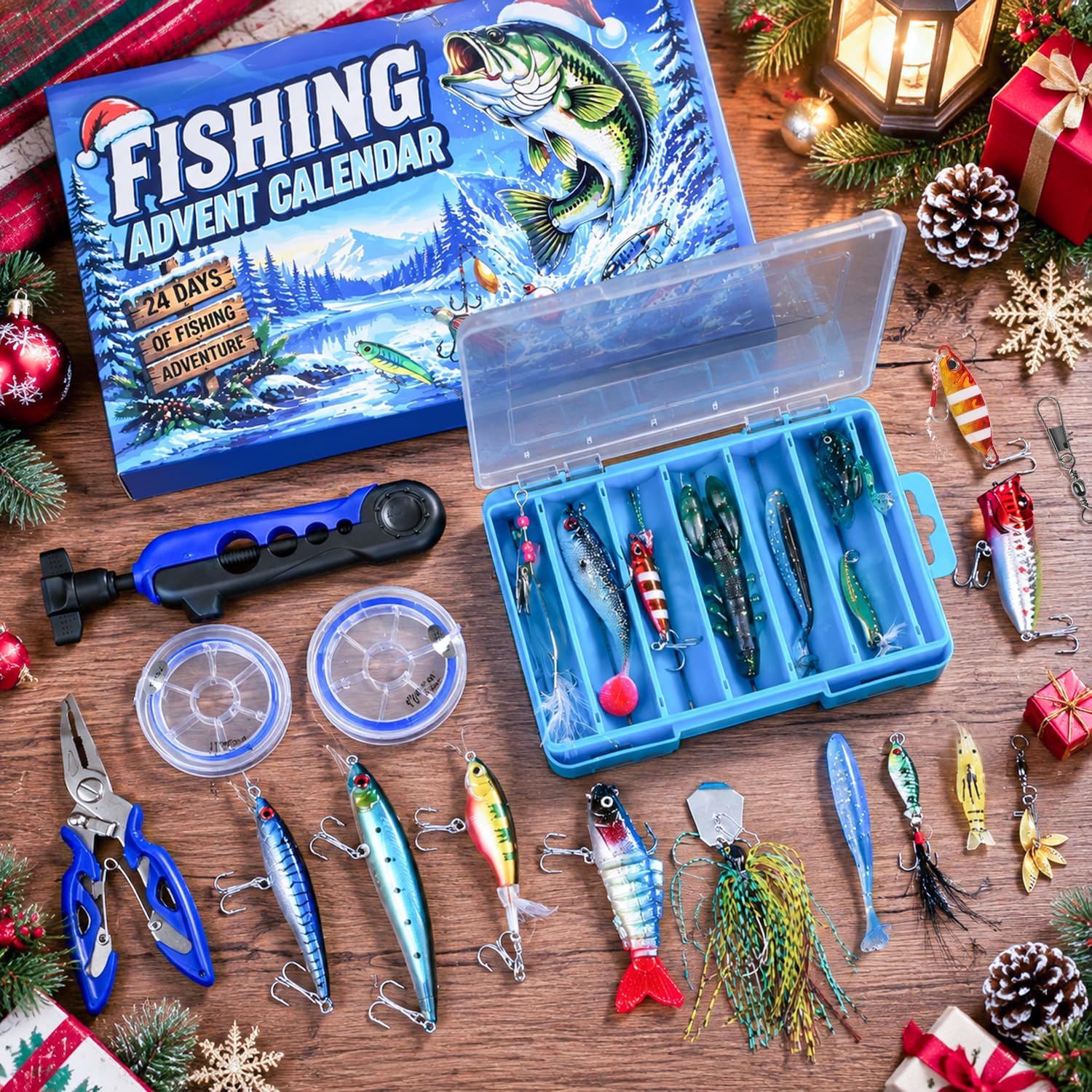 Detalle de MOVINPE fishing advent calendar 2026