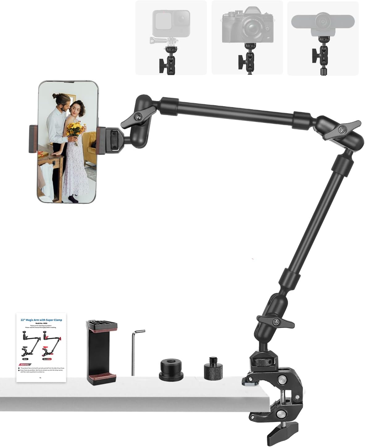 Thumbnail 6 de JEBUTU 22in Magic Arm camera desk mount