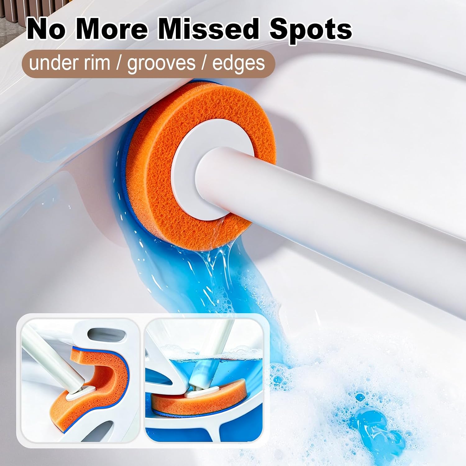 Thumbnail 2 de Disposable Toilet Brush with 35 Refill Pads
