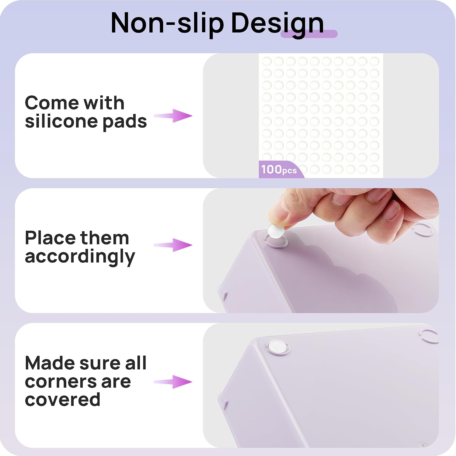 Thumbnail 6 de Vtopmart Plastic Drawer Organizers, 4 Sizes