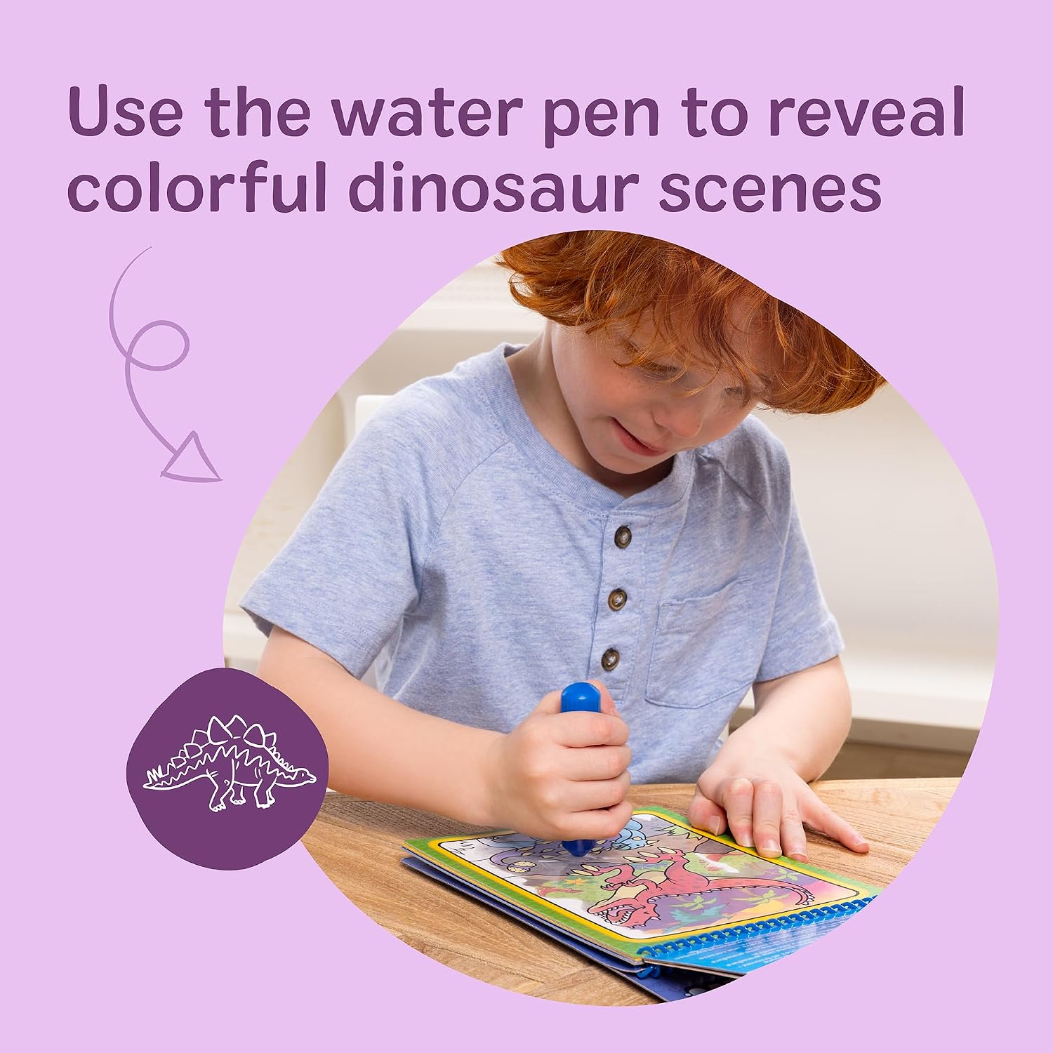 Detalle de Melissa & Doug Water Wow! Dinosaurs 4-Page
