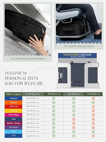 Thumbnail 1 de Hayayu Borse da Cabina 40x30x20 cm, zaino bagaglio a mano 24L per Ryanair