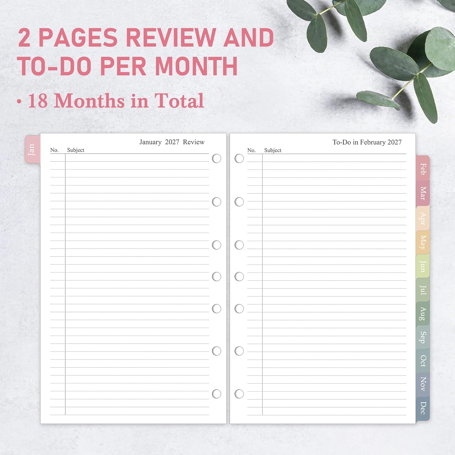 Detalle de Planner Refill, 5.5 x 8.5-Inch