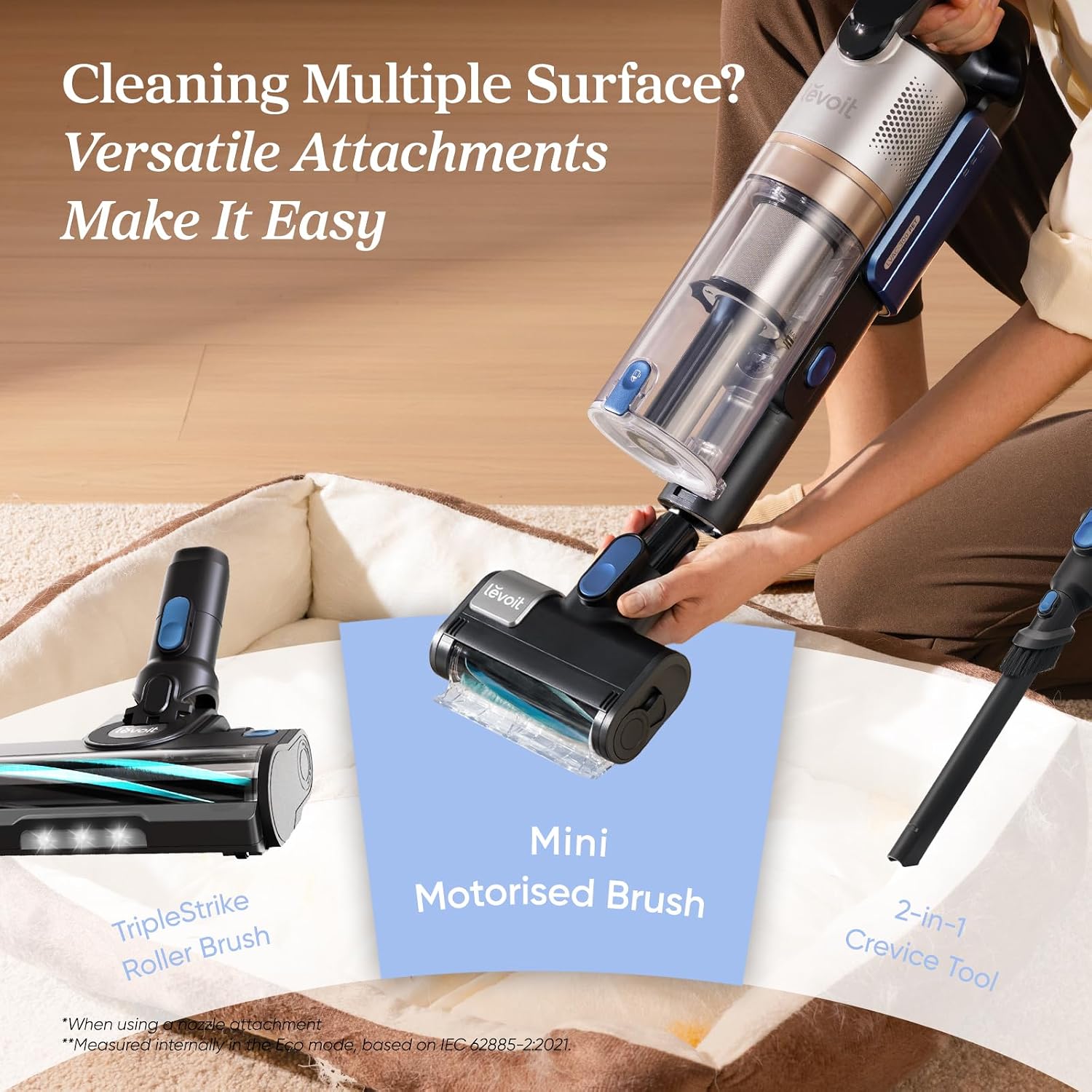 Detalle de Levoit LVAC300 Cordless Vacuum Cleaner with HEPA Filter