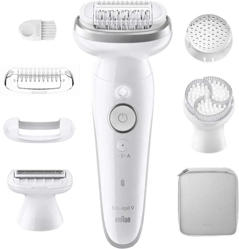 Detalle de Braun Silk-épil 9 9-061 Silber – Präzise Epilation mit Peelingbürste