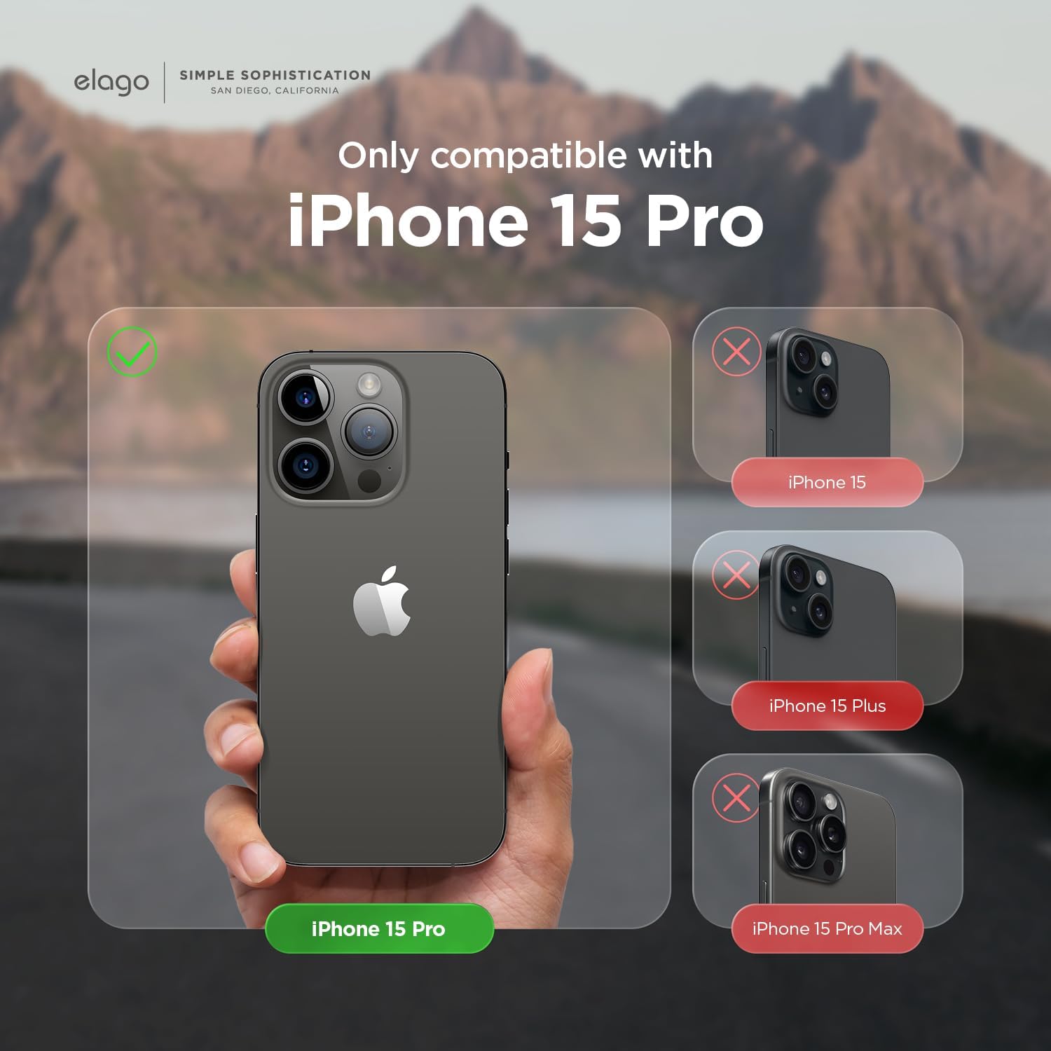 Detalle 2 de elago Magnetic Glide pour iPhone 15 Pro coque MagSafe, gris foncé/ noir