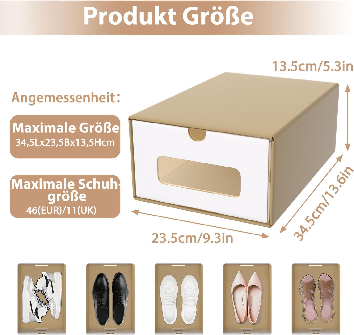 Thumbnail 2 de ACXIN Set scatole impilabili per scarpe 10 pezzi